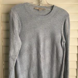Loft XSP blue waffle sweater